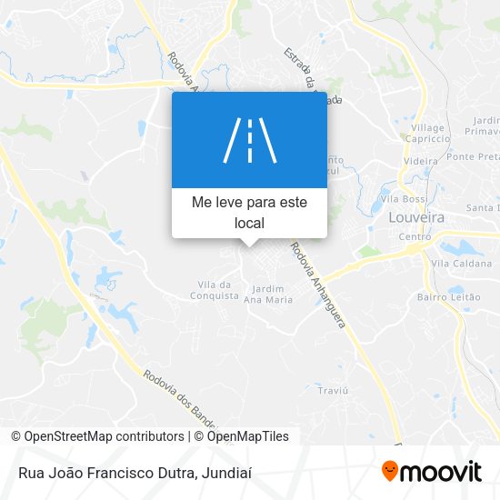 Rua João Francisco Dutra mapa