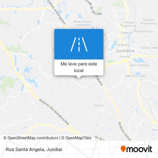 Rua Santa Angela mapa