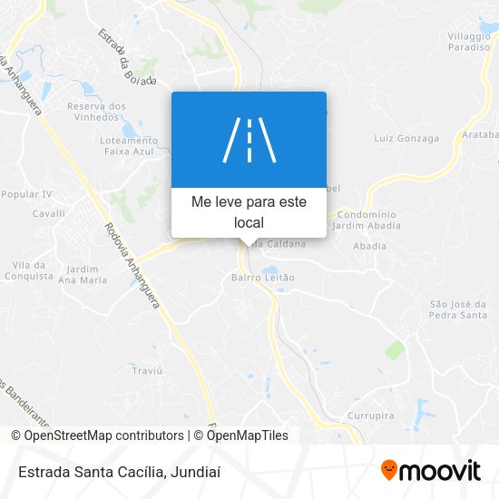 Estrada Santa Cacília mapa