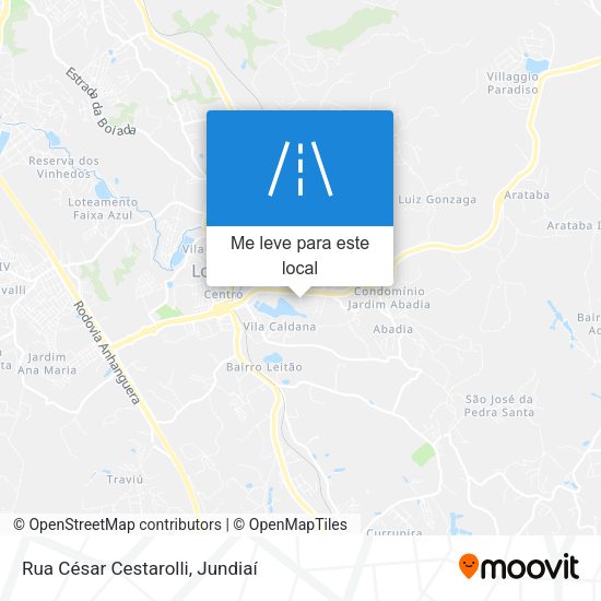 Rua César Cestarolli mapa