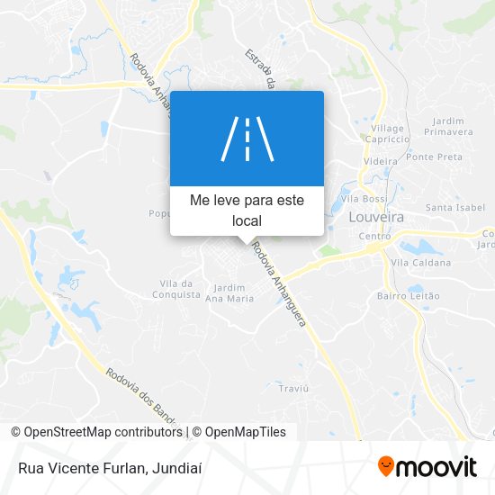 Rua Vicente Furlan mapa