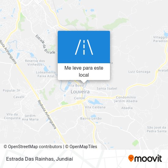 Estrada Das Rainhas mapa