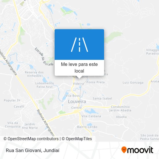 Rua San Giovani mapa