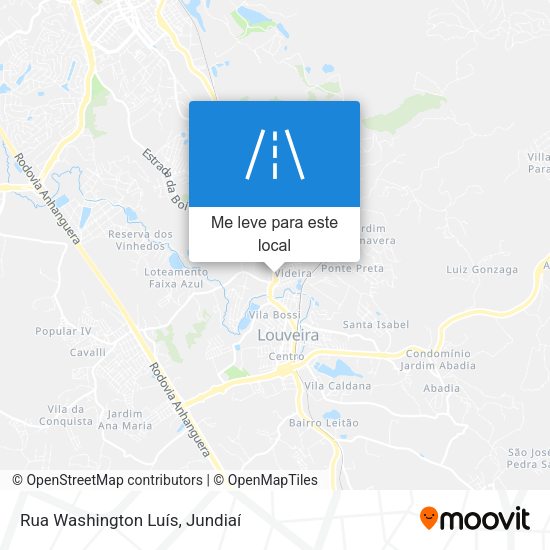Rua Washington Luís mapa