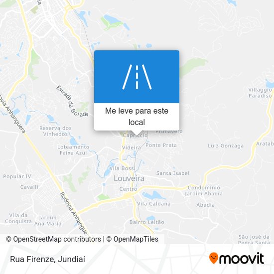 Rua Firenze mapa