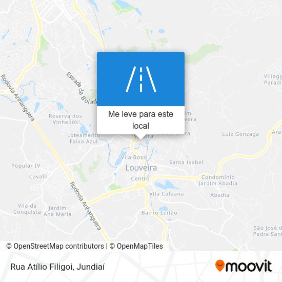 Rua Atílio Filigoi mapa