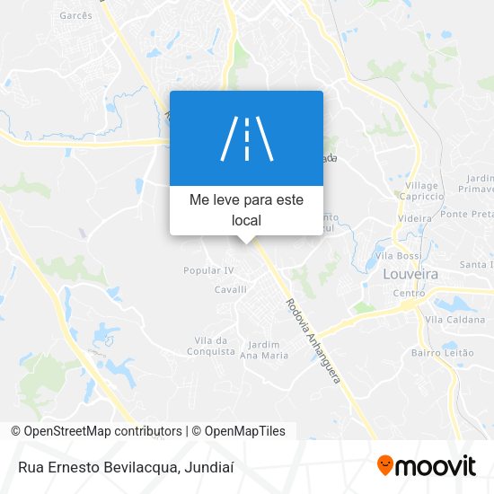 Rua Ernesto Bevilacqua mapa