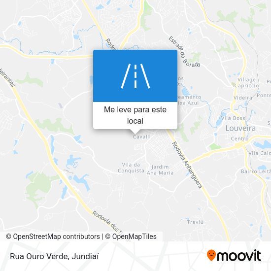Rua Ouro Verde mapa