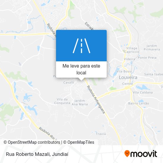 Rua Roberto Mazali mapa
