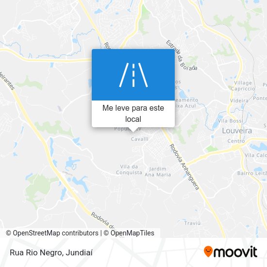 Rua Rio Negro mapa