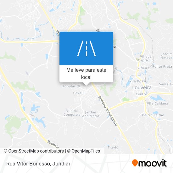 Rua Vitor Bonesso mapa