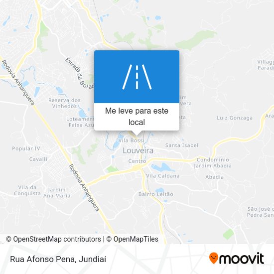 Rua Afonso Pena mapa