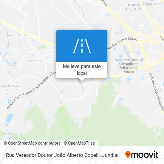 Rua Vereador Doutor João Alberto Copelli mapa