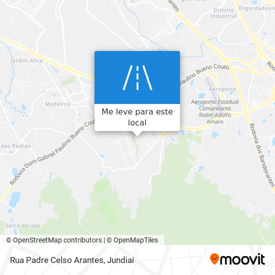 Rua Padre Celso Arantes mapa