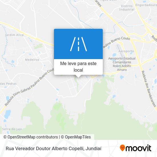 Rua Vereador Doutor Alberto Copelli mapa