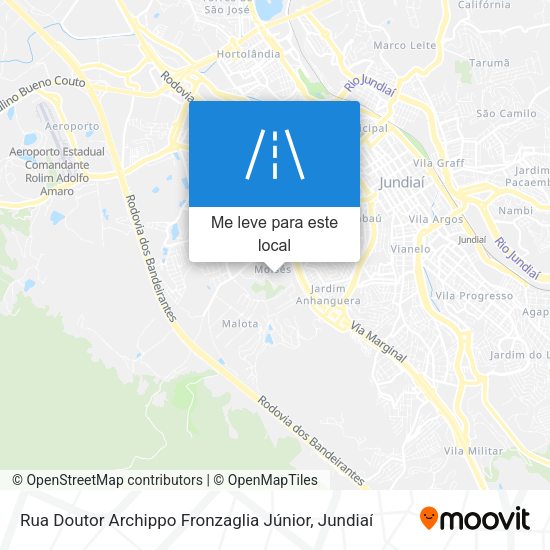 Rua Doutor Archippo Fronzaglia Júnior mapa