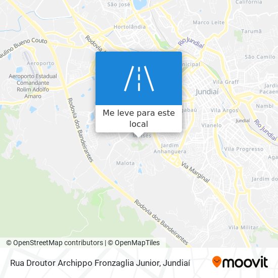 Rua Droutor Archippo Fronzaglia Junior mapa