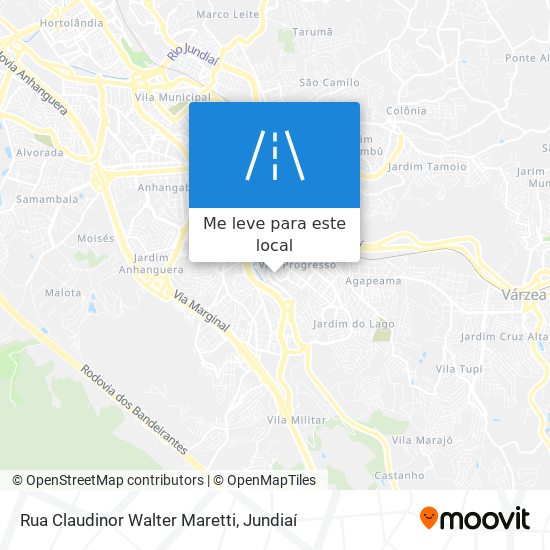 Rua Claudinor Walter Maretti mapa