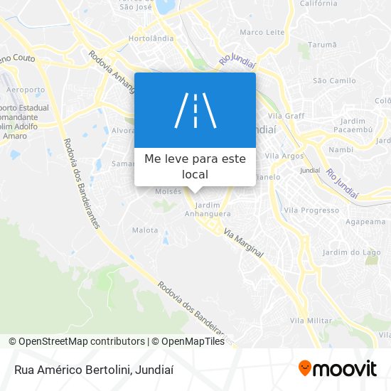 Rua Américo Bertolini mapa