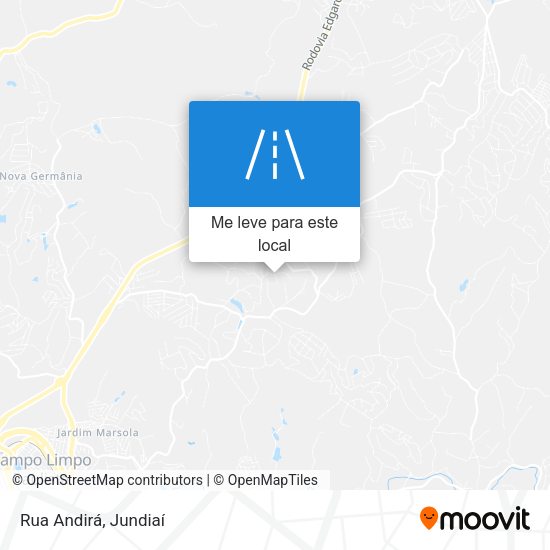Rua Andirá mapa