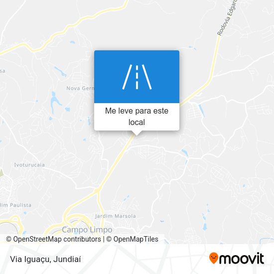 Via Iguaçu mapa