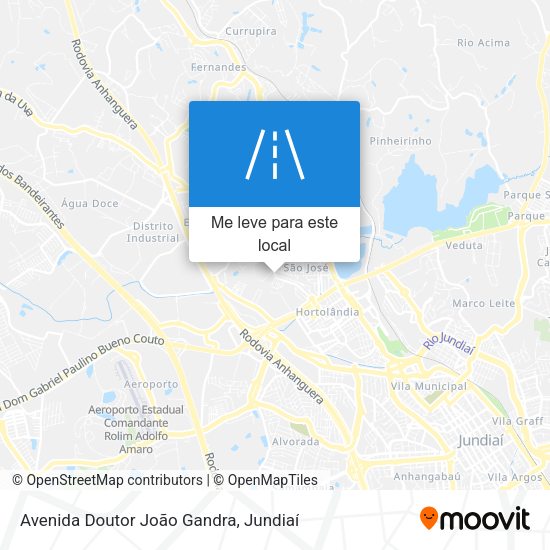 Avenida Doutor João Gandra mapa