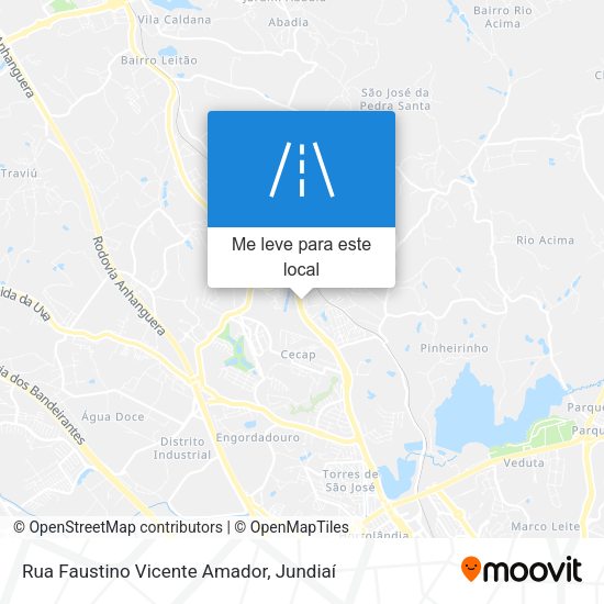 Rua Faustino Vicente Amador mapa