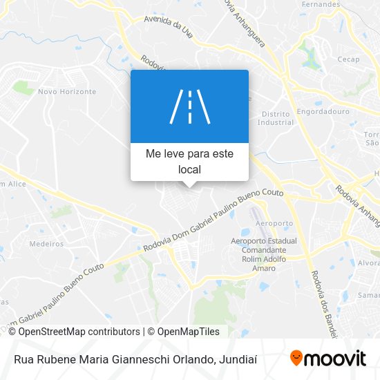 Rua Rubene Maria Gianneschi Orlando mapa