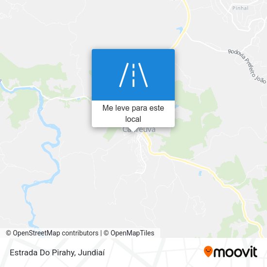 Estrada Do Pirahy mapa