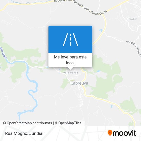 Rua Mógno mapa