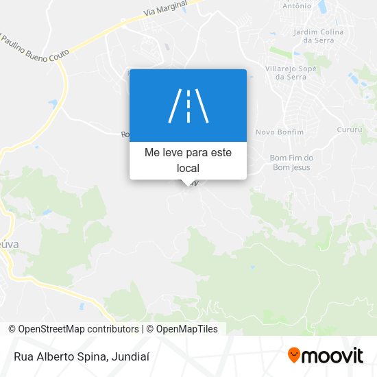 Rua Alberto Spina mapa