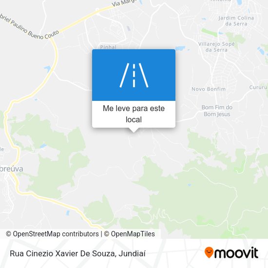 Rua Cinezio Xavier De Souza mapa