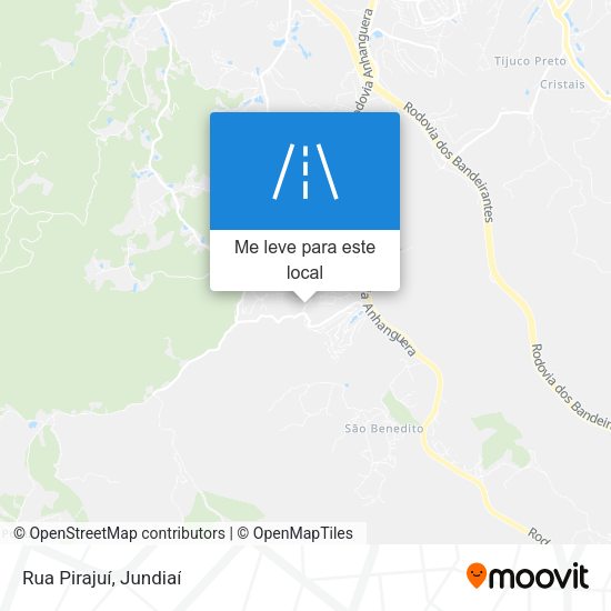 Rua Pirajuí mapa