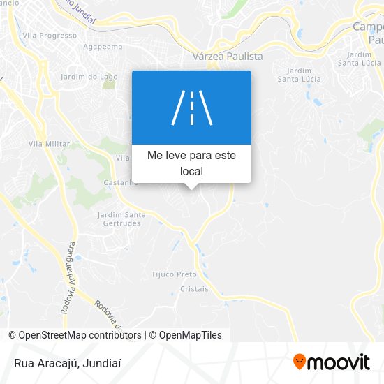 Rua Aracajú mapa