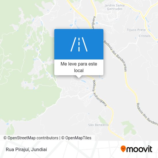 Rua Pirajuí mapa
