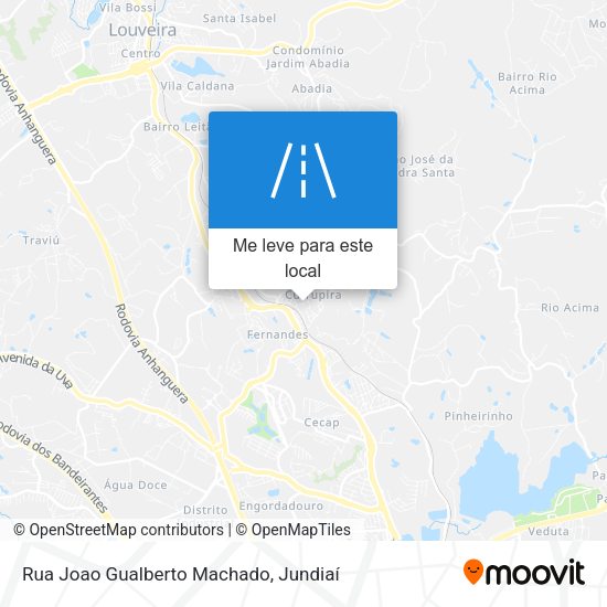 Rua Joao Gualberto Machado mapa