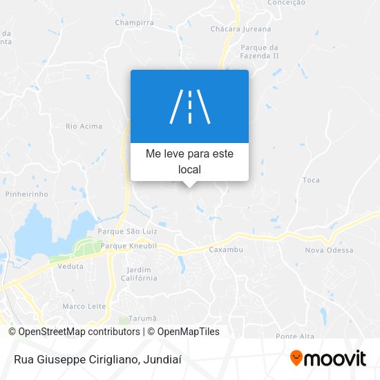 Rua Giuseppe Cirigliano mapa
