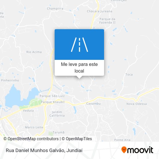 Rua Daniel Munhos Galvão mapa