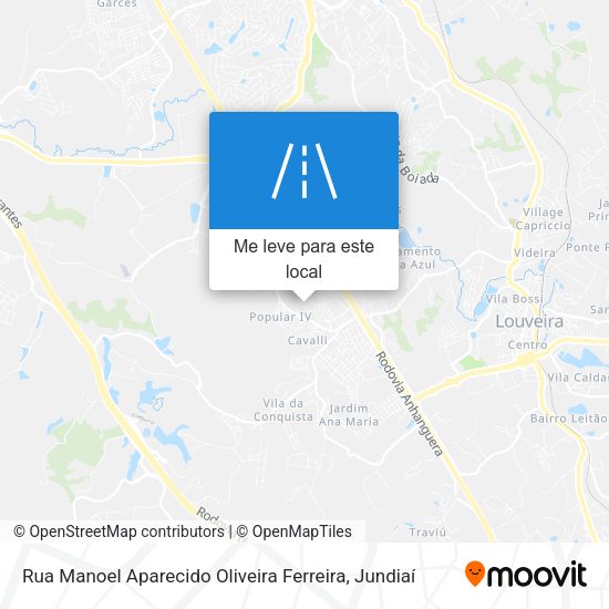 Rua Manoel Aparecido Oliveira Ferreira mapa