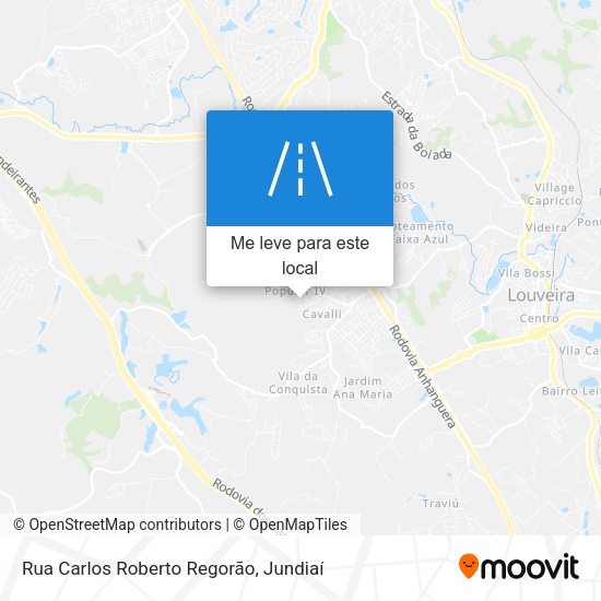 Rua Carlos Roberto Regorão mapa