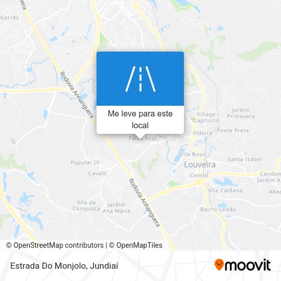 Estrada Do Monjolo mapa