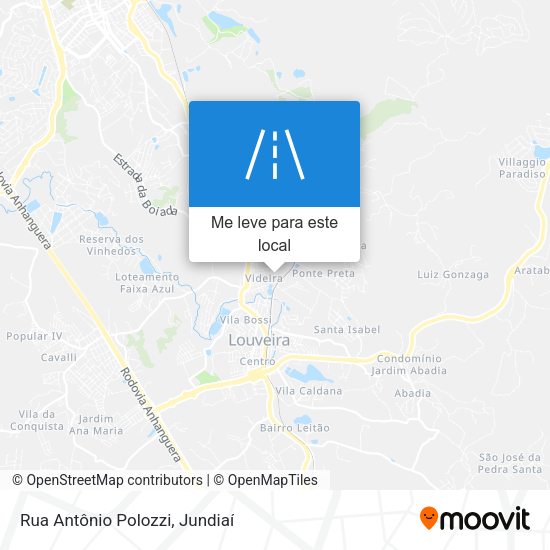 Rua Antônio Polozzi mapa