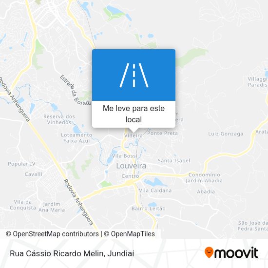 Rua Cássio Ricardo Melin mapa