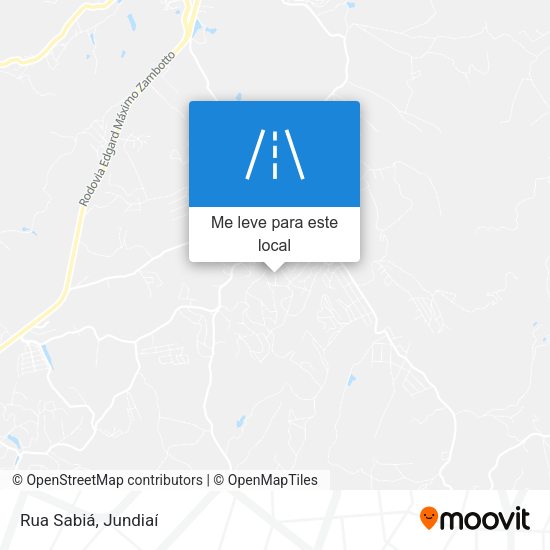 Rua Sabiá mapa