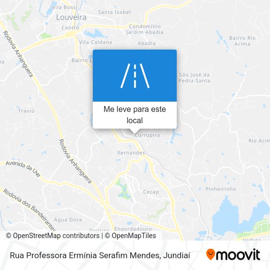 Rua Professora Ermínia Serafim Mendes mapa