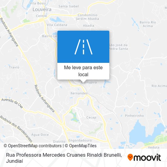 Rua Professora Mercedes Cruanes Rinaldi Brunelli mapa