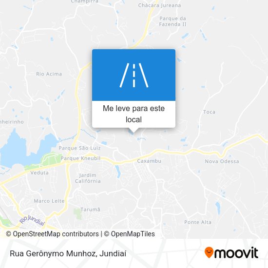 Rua Gerônymo Munhoz mapa