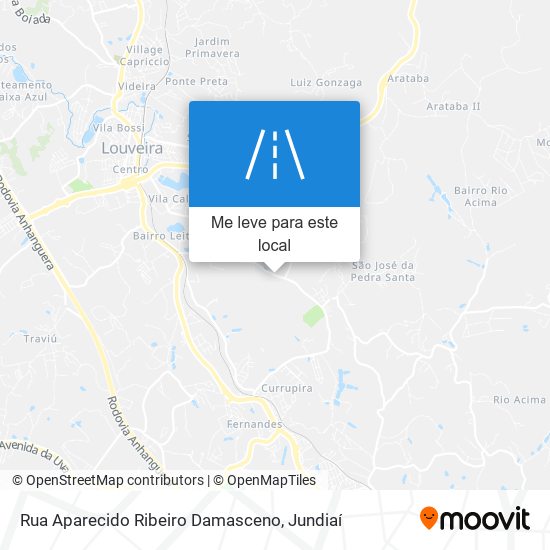 Rua Aparecido Ribeiro Damasceno mapa