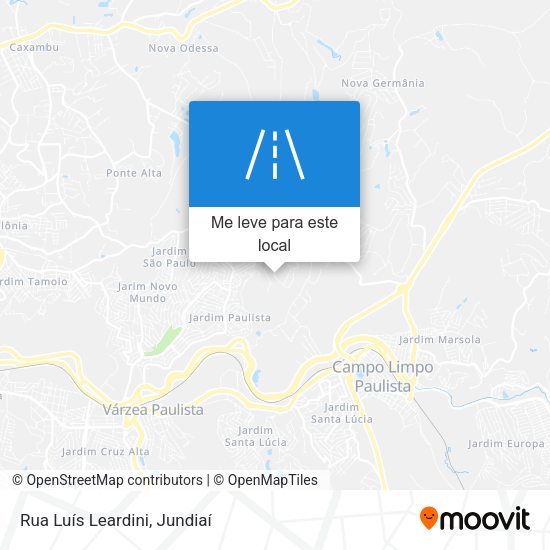 Rua Luís Leardini mapa