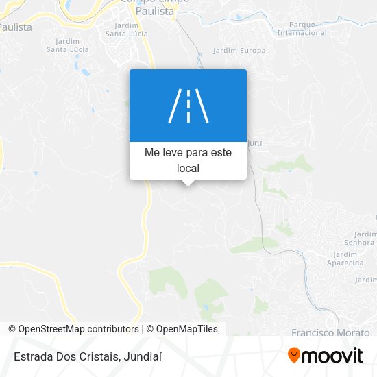 Estrada Dos Cristais mapa